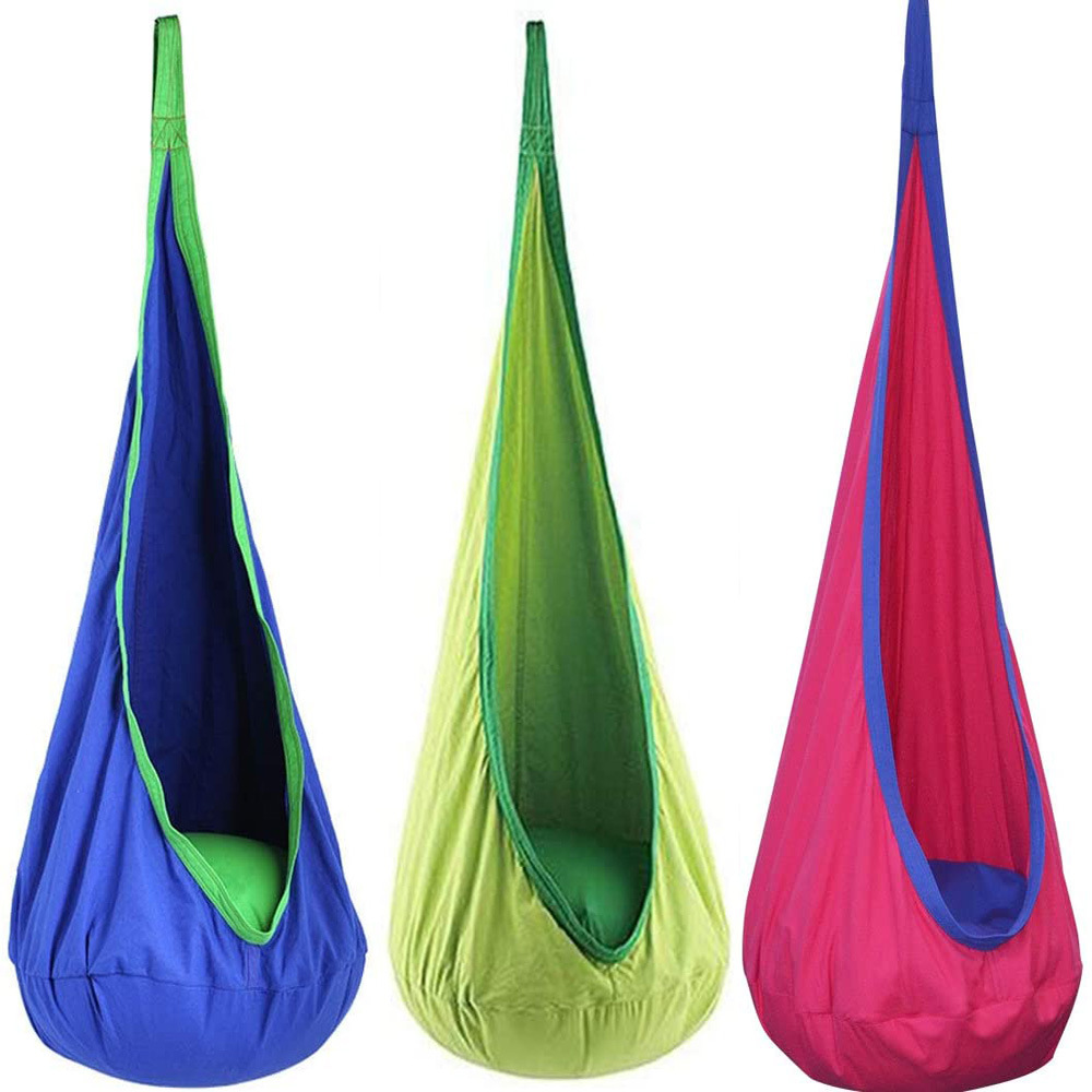 Kids Outdoor Chair - New Children's Hanging Chair Portable Parachute