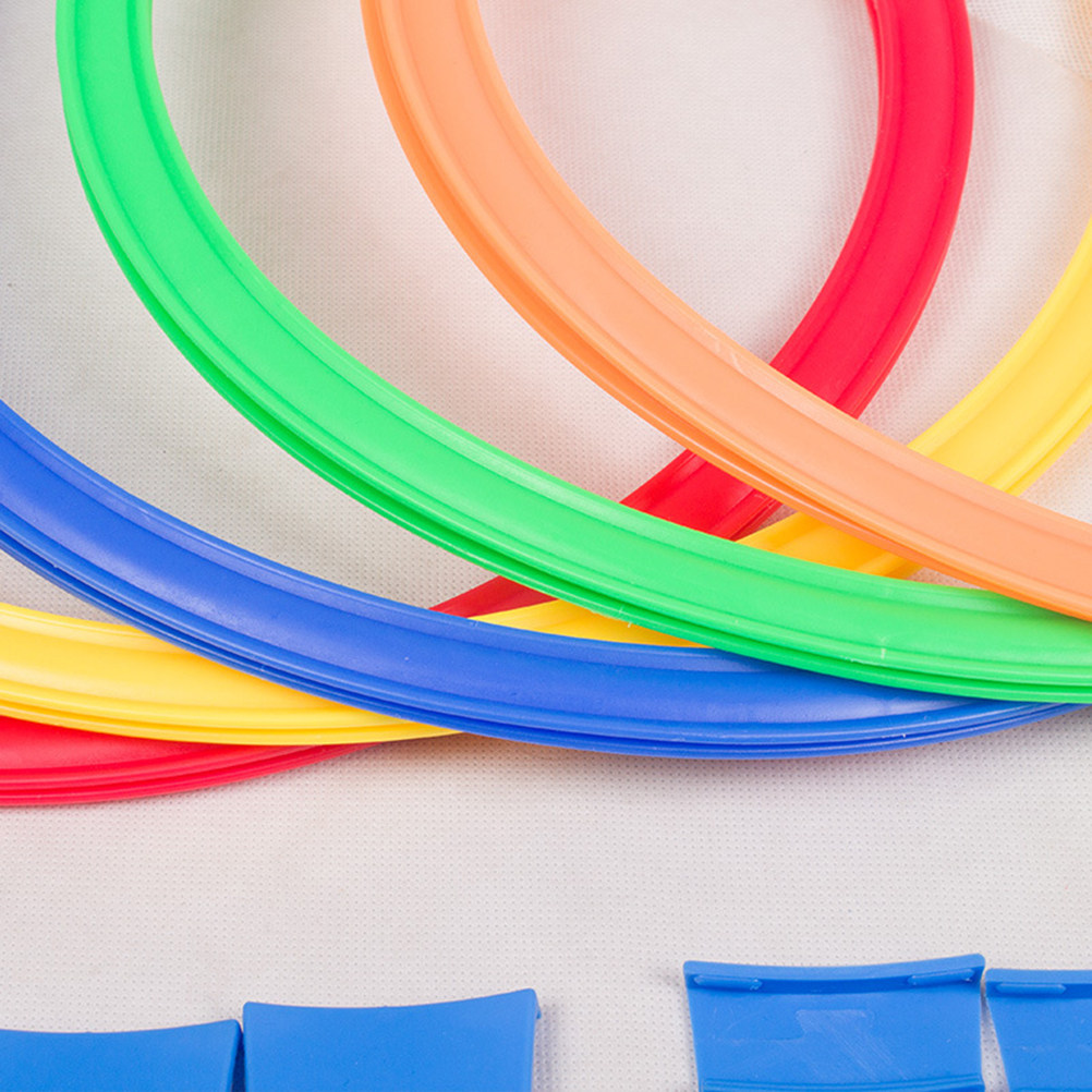 Outdoor Games For Kids - 10Pcs 28Cm Colorful Plastic Ring Toss