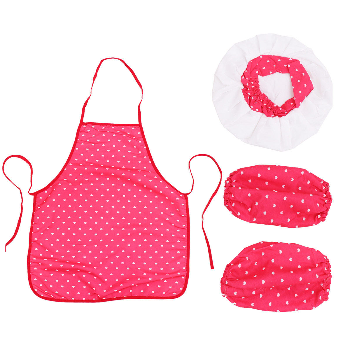 Kids Outdoor Bbq - 3Pcs Kids Chef Costume Cotton Material