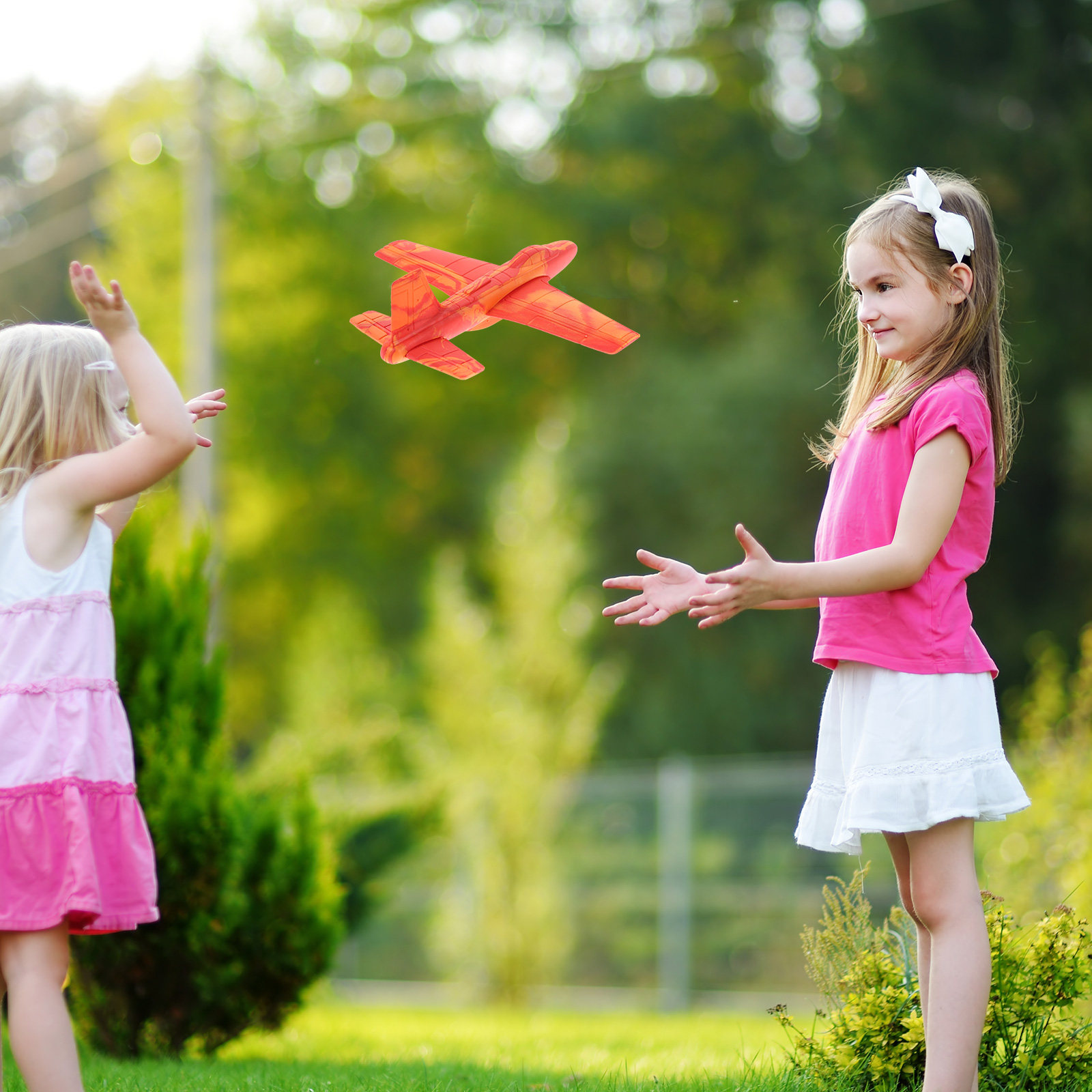 Outdoor Games For Kids - Premium Lightweight Foam Glider Plane for