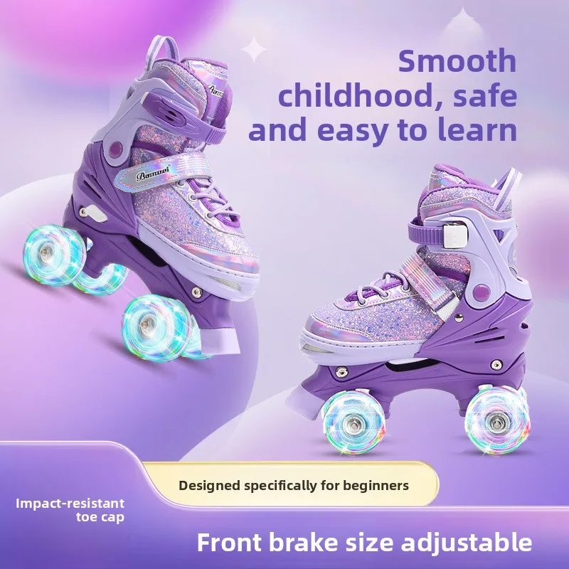 Double Row Roller Skate Shoes  - Kids Outdoor Shoes ulasan dan harga
