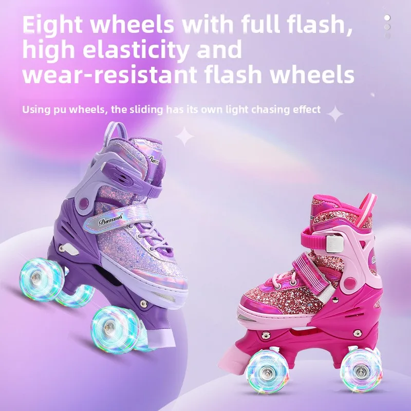 Double Row Roller Skate Shoes  - Kids Outdoor Shoes ulasan dan harga
