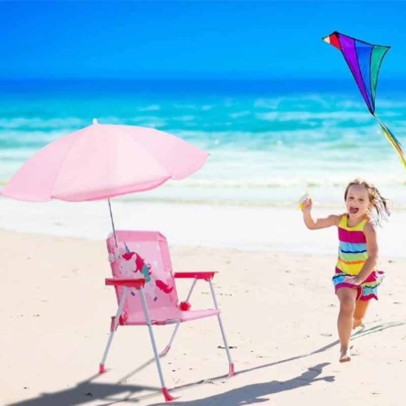 Kids Folding Chair with Sun Um - Kids Outdoor Umbrella Chair ulasan dan harga