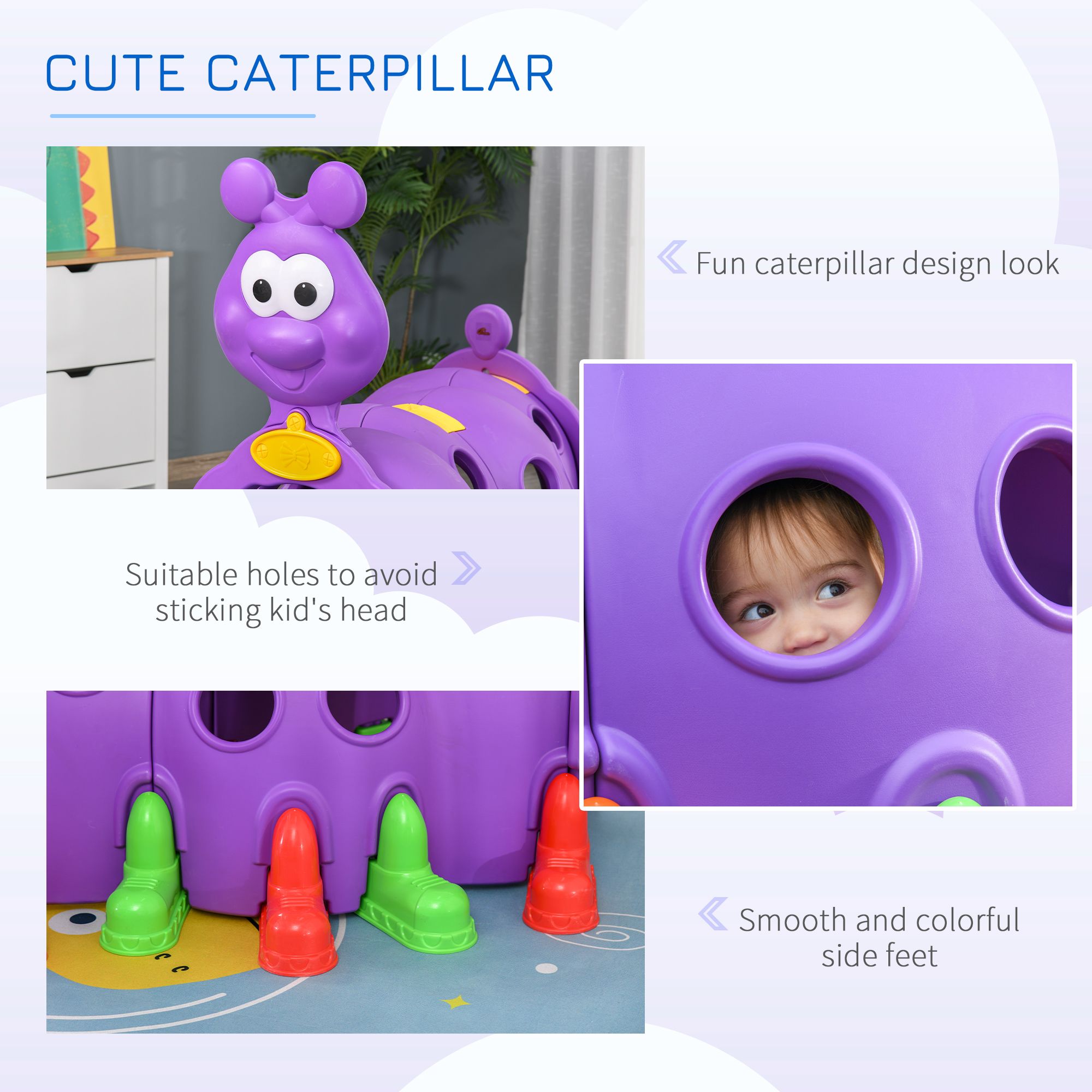 Kids Caterpillar Climbing Tunn - Kids Outdoor Climbing Structure ulasan dan harga