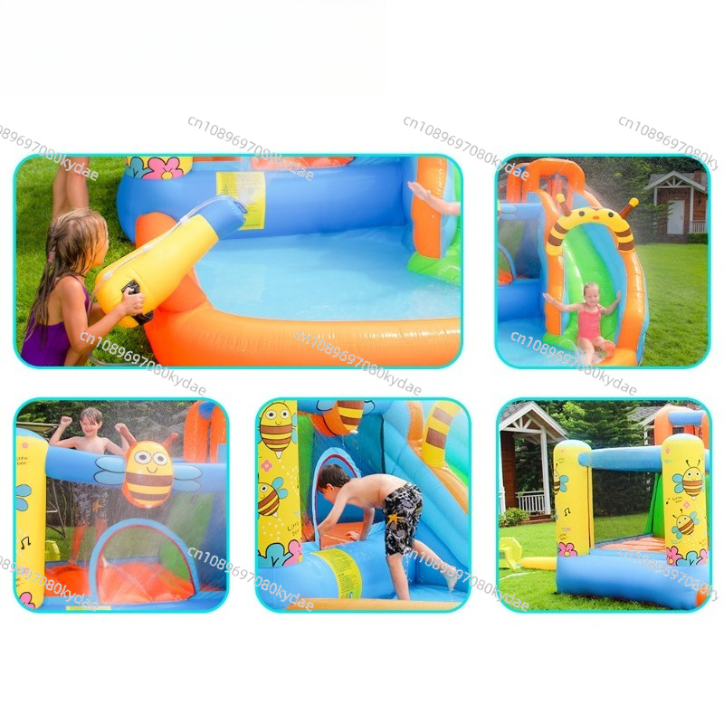 Inflatable Bounce Castle Water - Kids Outdoor Water Park ulasan dan harga