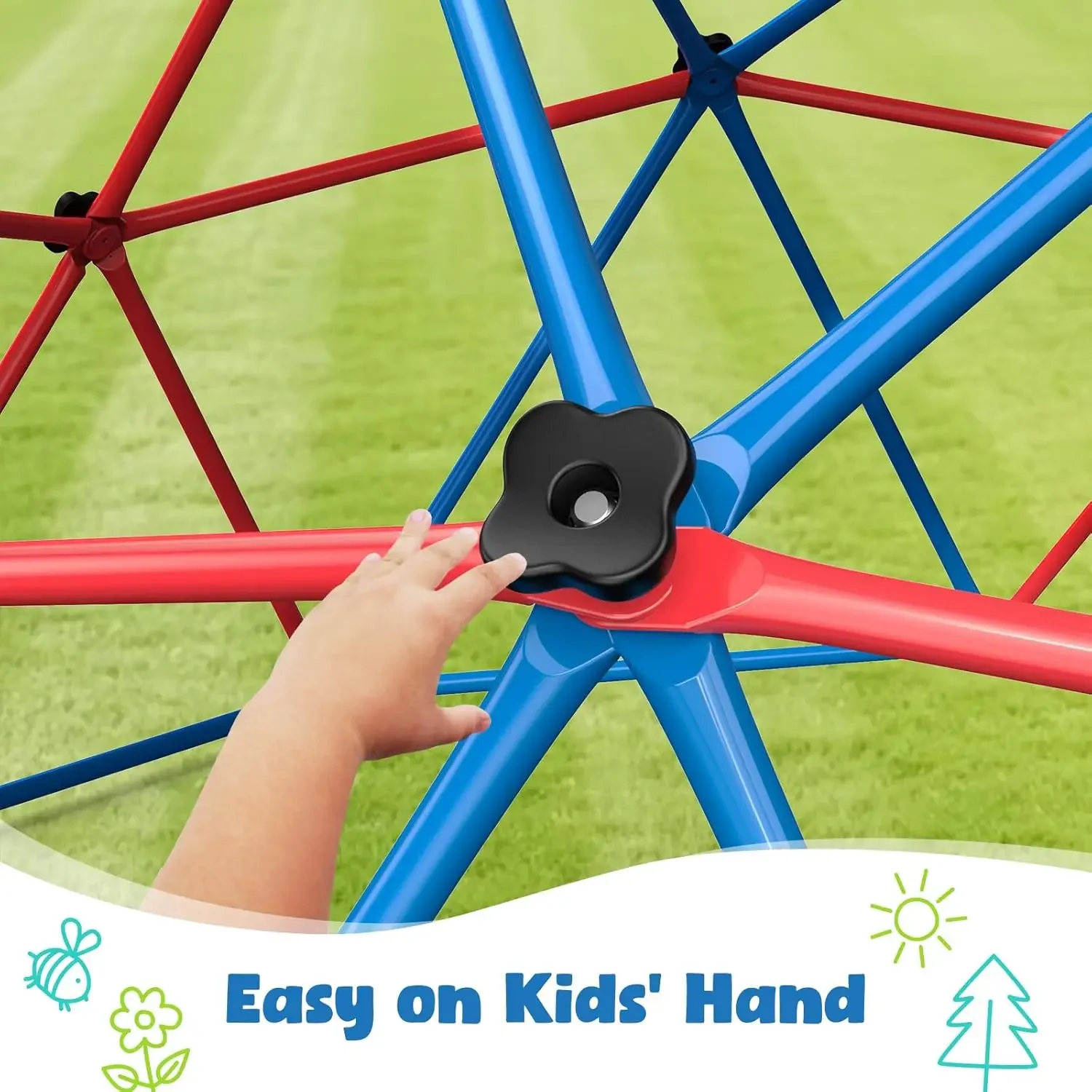 Hapfan Climbing Dome Swing Set - Kids Outdoor Jungle Gym ulasan dan harga
