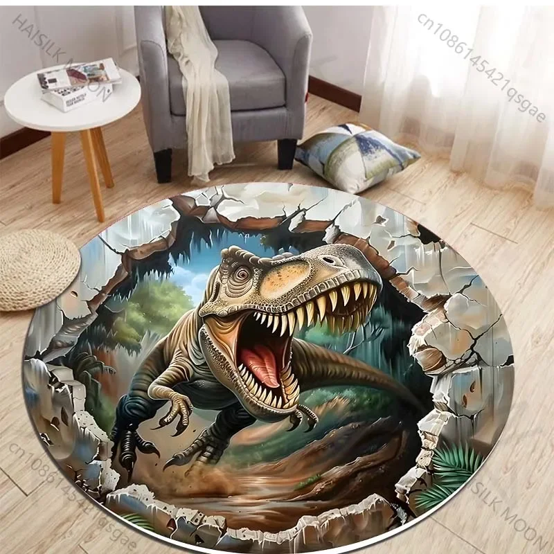 HD 3D Dinosaur Print Round Rug - Kids Outdoor Chair ulasan dan harga