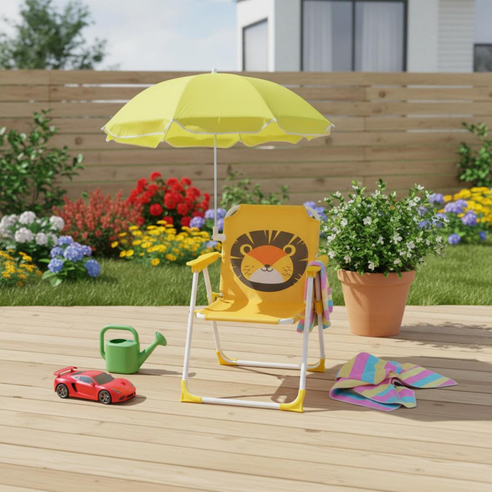 Kids Beach Chair with Umbrella - Kids Outdoor Umbrella Chair ulasan dan harga