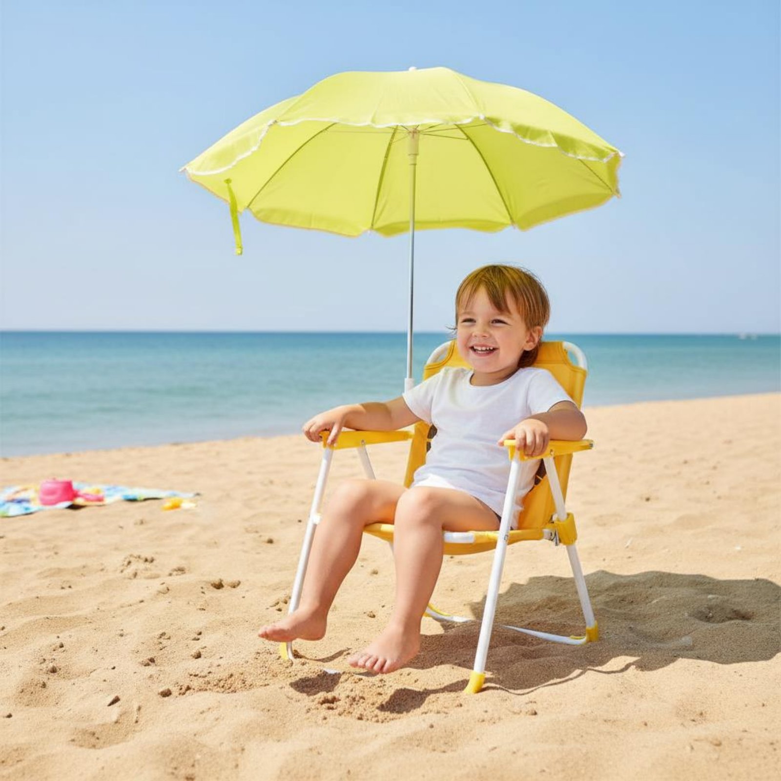 Kids Beach Chair with Umbrella - Kids Outdoor Umbrella Chair ulasan dan harga