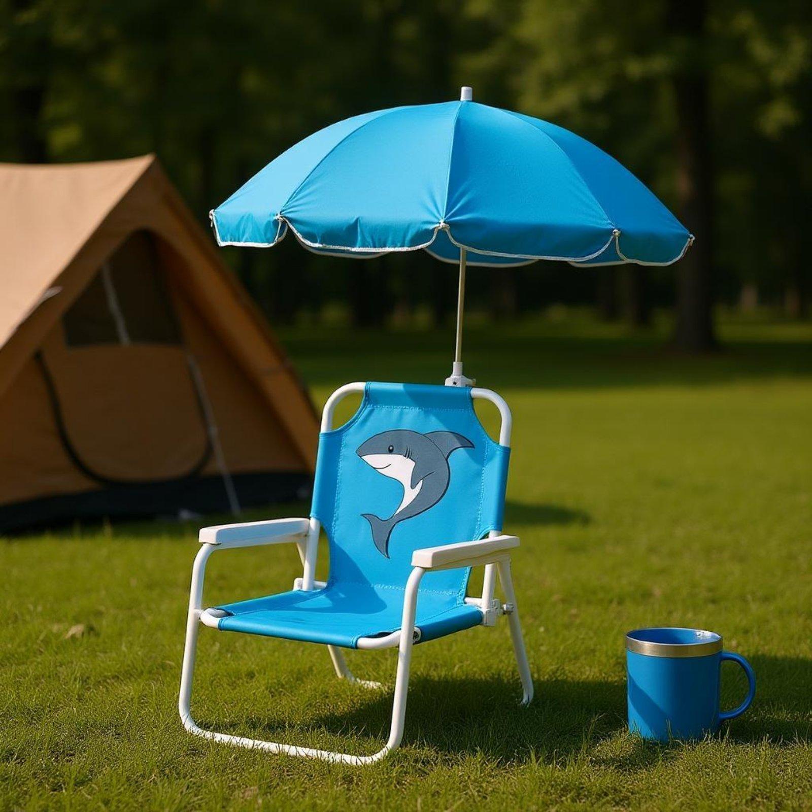 Kids Beach Chair with Umbrella - Kids Outdoor Umbrella Chair ulasan dan harga