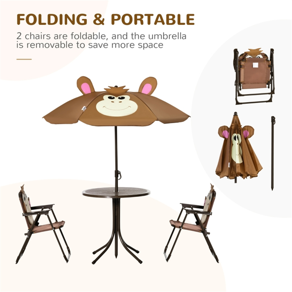 Cute Monkey Kids Patio Table C - Kids Outdoor Umbrella Chair ulasan dan harga