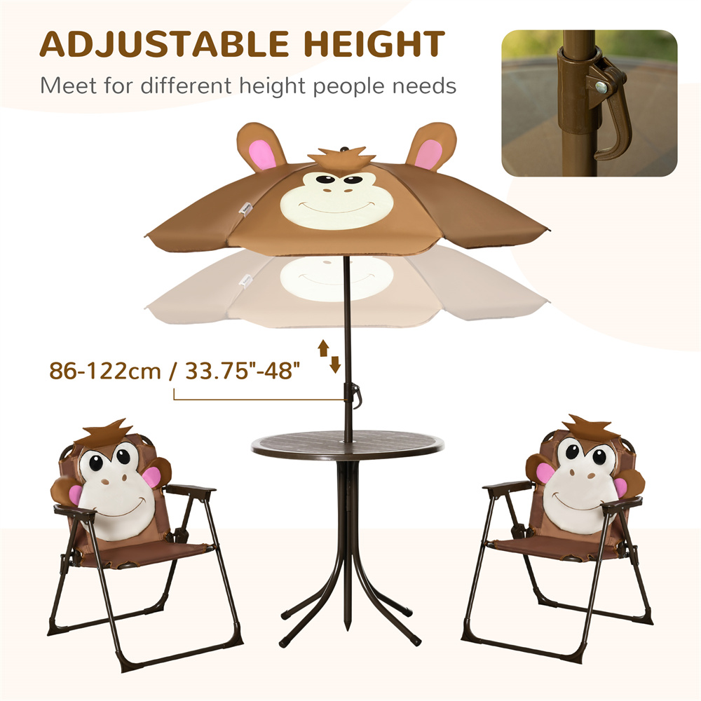 Cute Monkey Kids Patio Table C - Kids Outdoor Umbrella Chair ulasan dan harga