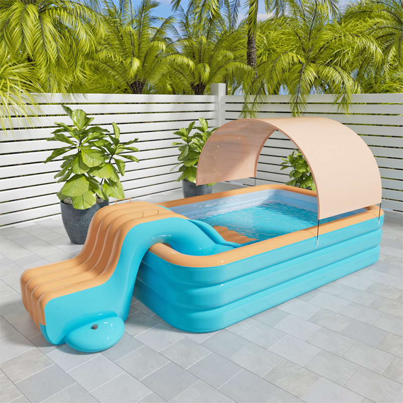 Large Inflatable Swimming Pool - Kids Outdoor Water Park ulasan dan harga