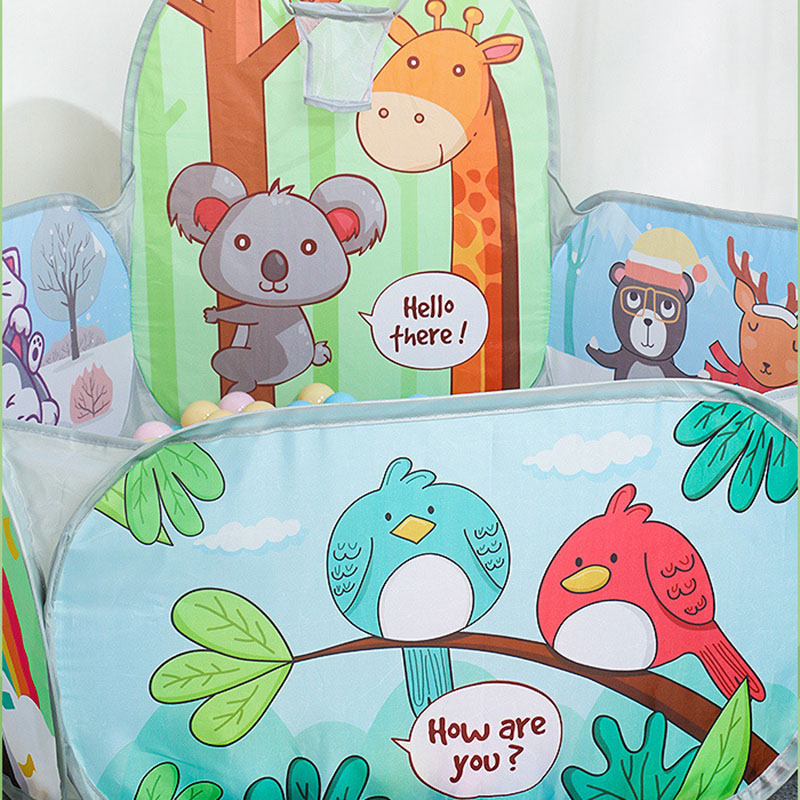 Cartoon Animals Portable Folda - Kids Outdoor Play Yard ulasan dan harga