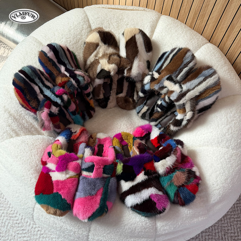 New Girl Luxury Mink Fur Slipp - Kids Outdoor Shoes ulasan dan harga