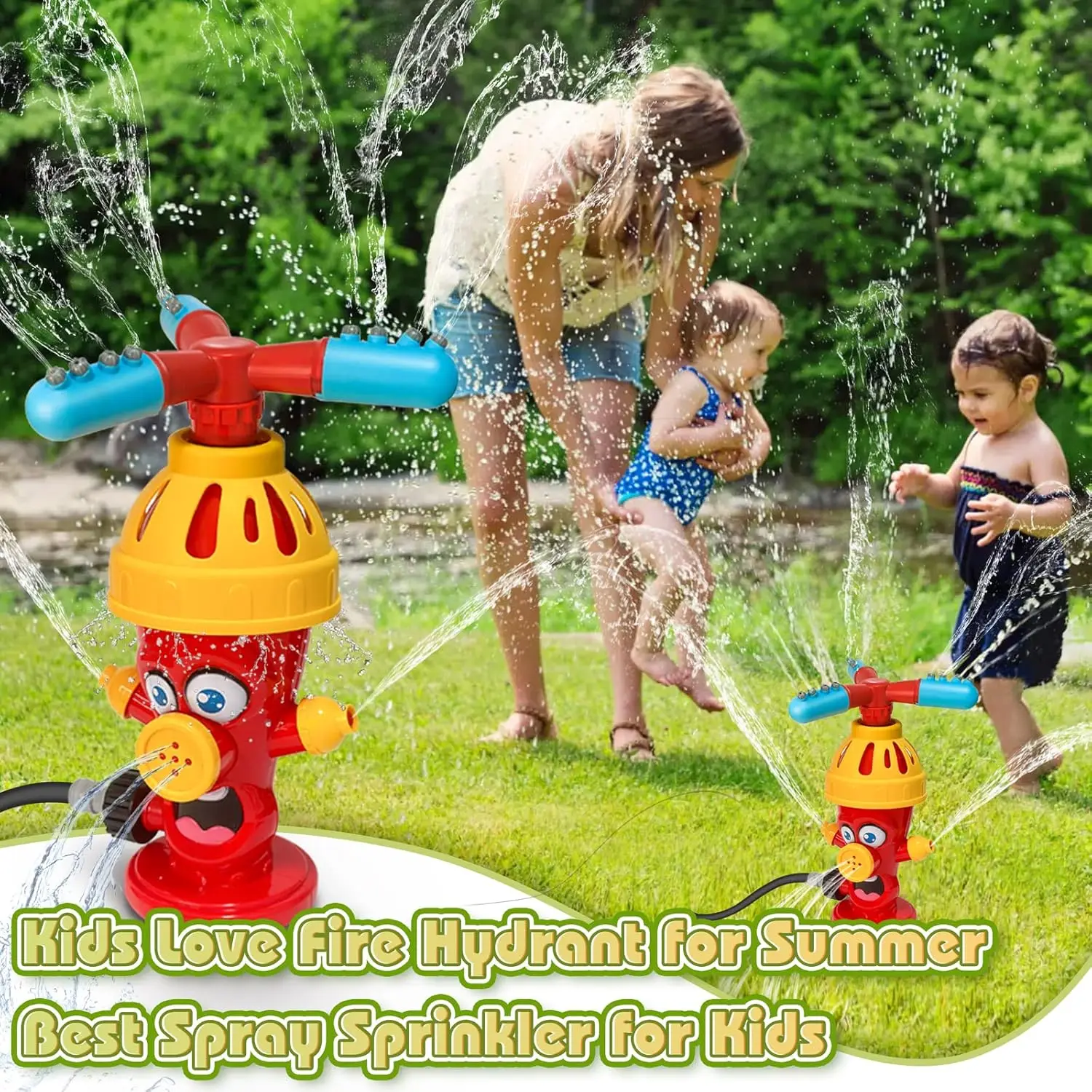 Water Spray Toy Hydrant Sprink - Kids Outdoor Yard ulasan dan harga