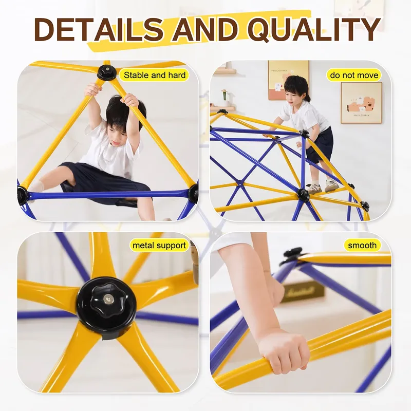 10FT Geometric Dome Climbing S - Kids Outdoor Jungle Gym ulasan dan harga