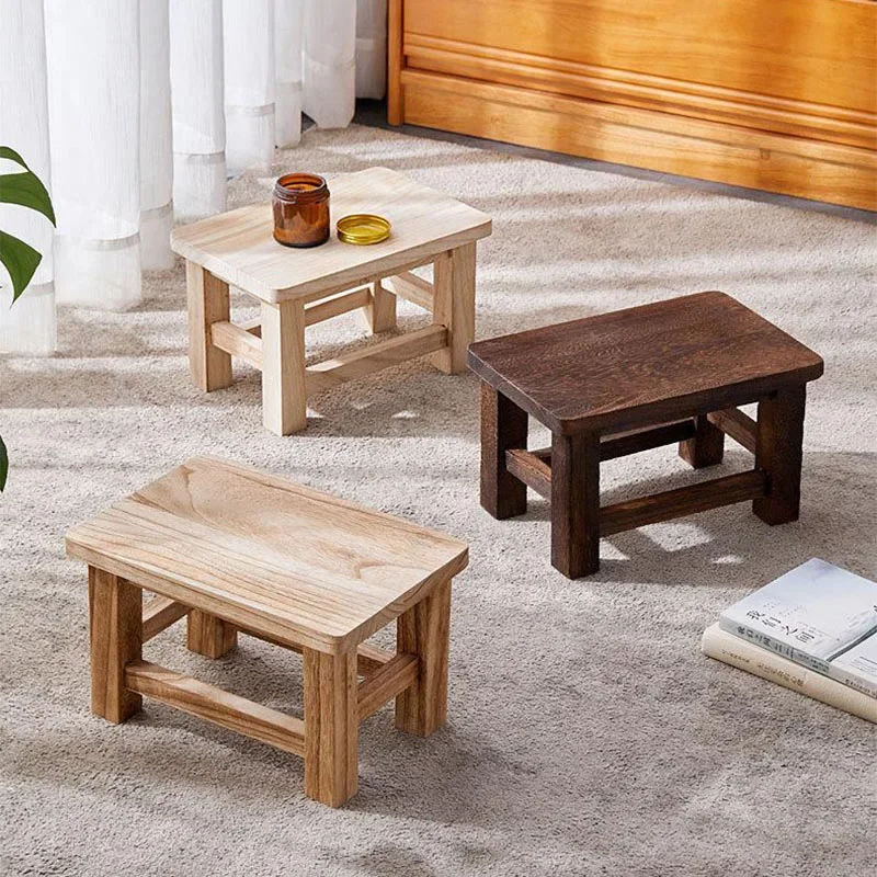 Solid Wood Stool Adult Shoe Ch - Kids Outdoor Chair ulasan dan harga