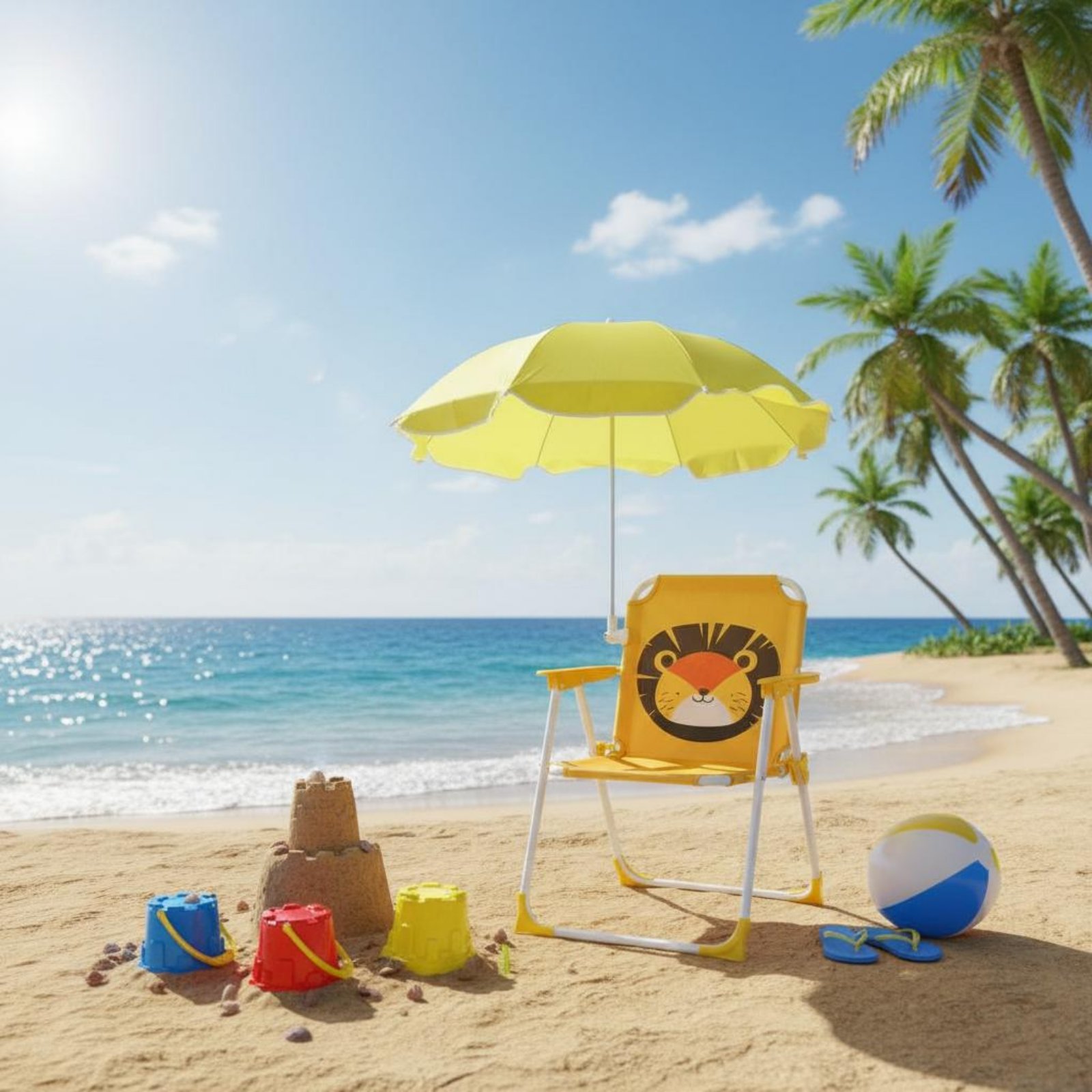 Kids Beach Chair with Umbrella - Kids Outdoor Chair ulasan dan harga