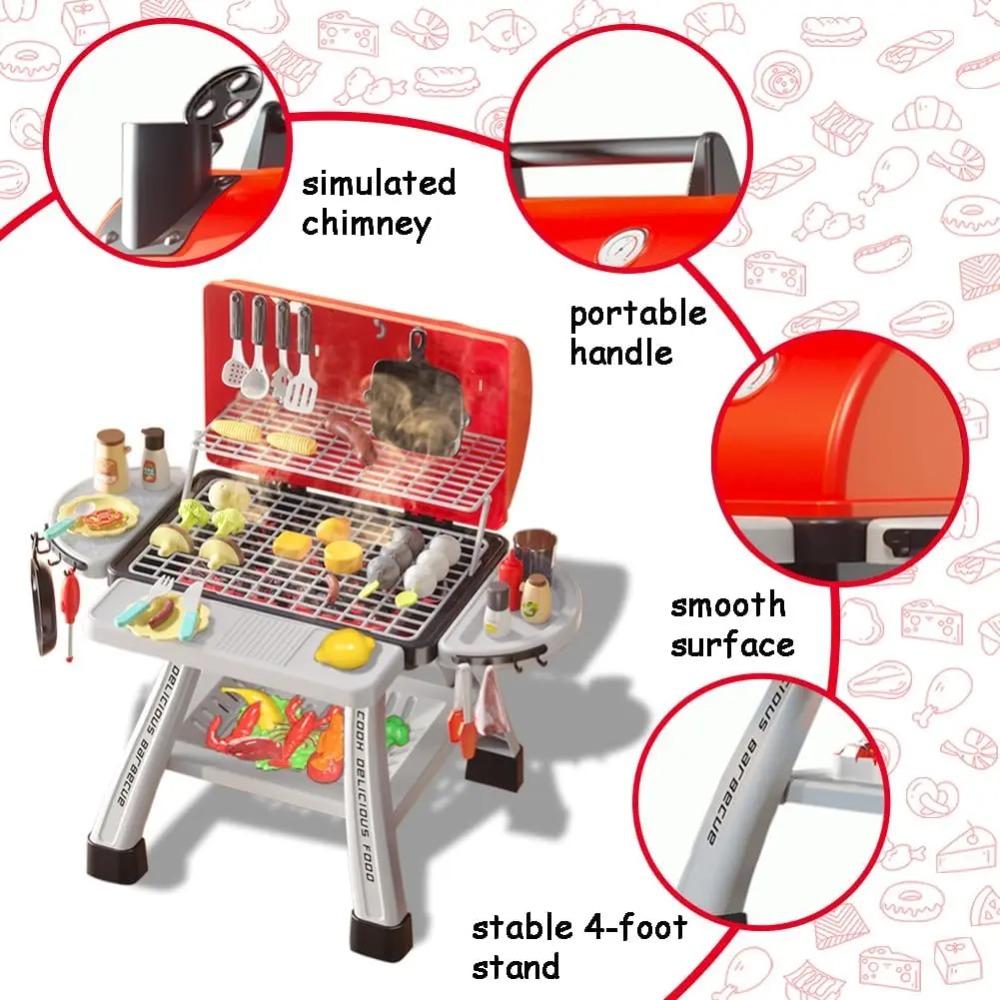 Barbecue Grill Toy Set Kids BB - Kids Outdoor Bbq ulasan dan harga