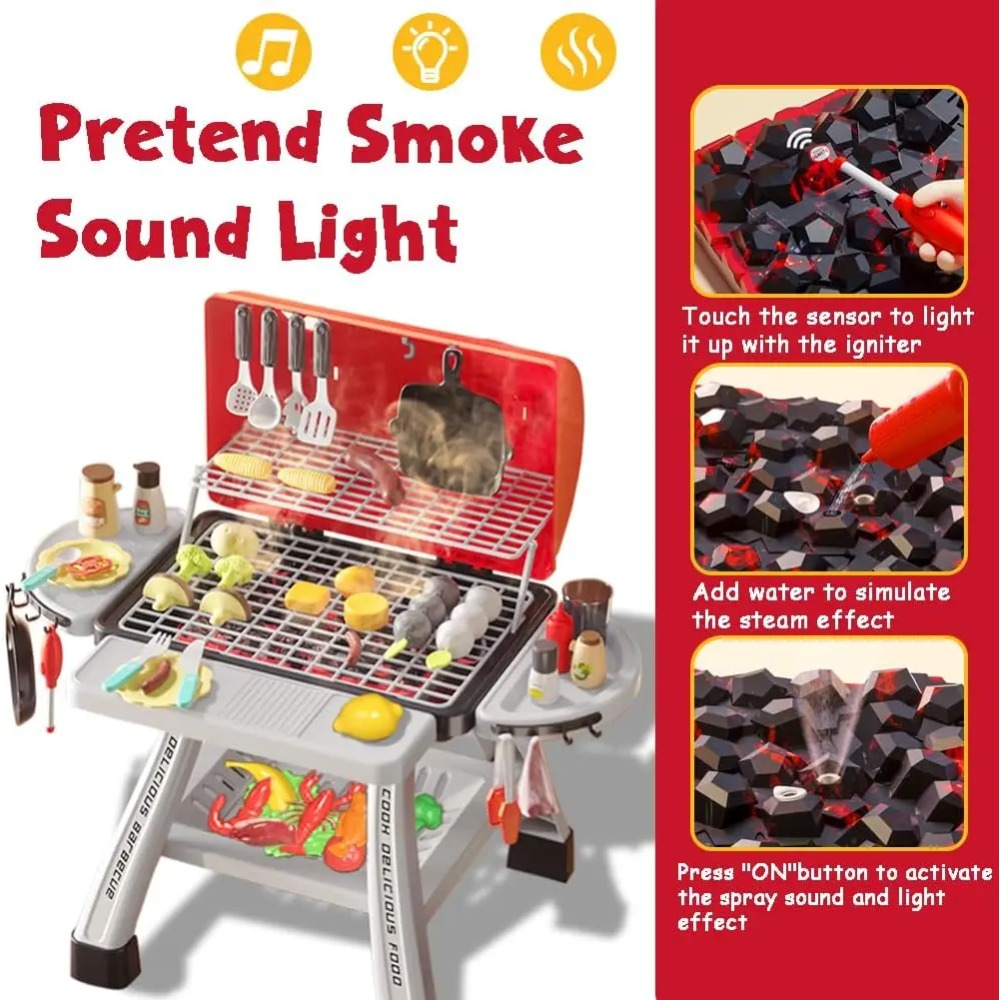 Barbecue Grill Toy Set Kids BB - Kids Outdoor Bbq ulasan dan harga