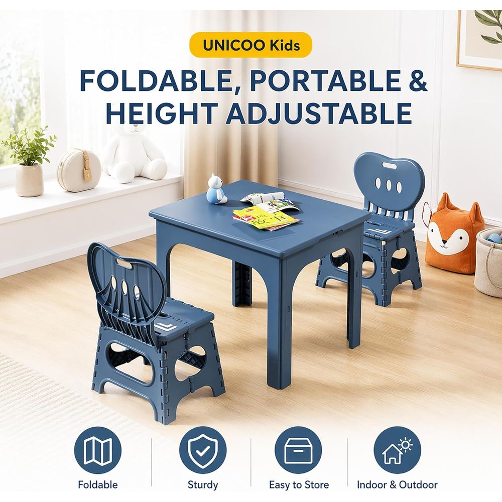 oldable Table and Chair Set, H - Kids Outdoor Chair ulasan dan harga