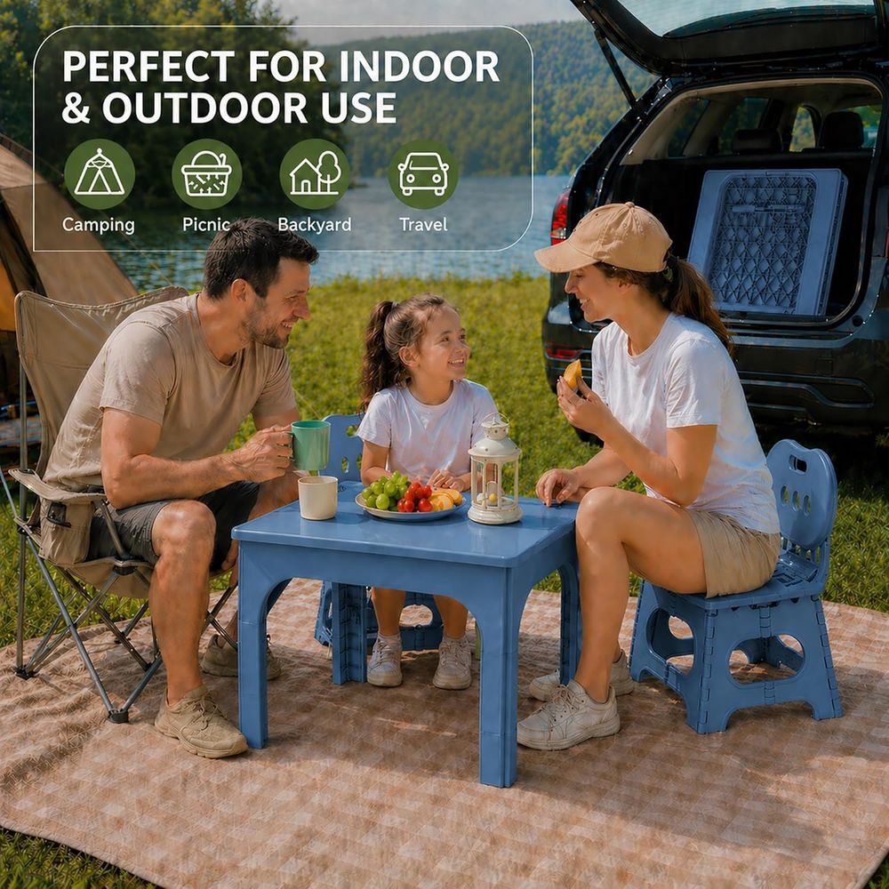 oldable Table and Chair Set, H - Kids Outdoor Chair ulasan dan harga