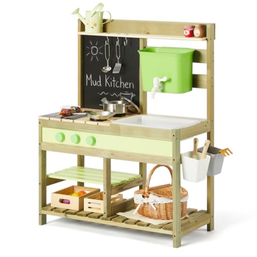 Outdoor mud kitchen for kids:  - Kids Outdoor Mud Table ulasan dan harga