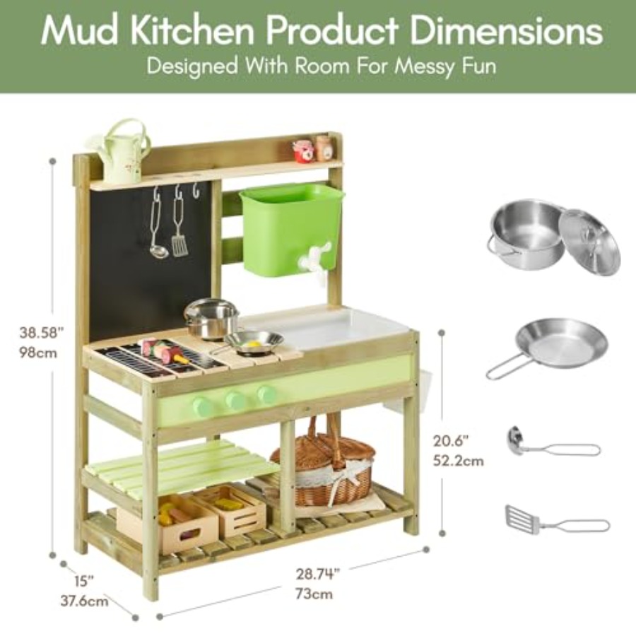 Outdoor mud kitchen for kids:  - Kids Outdoor Mud Table ulasan dan harga