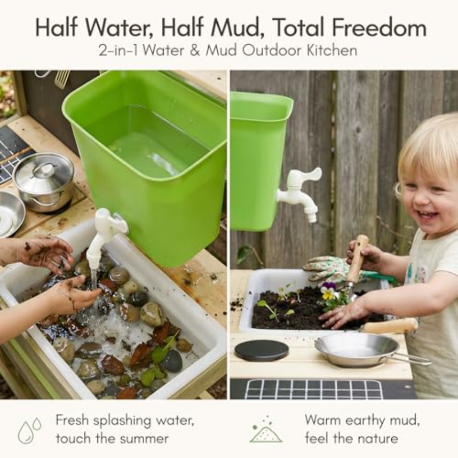Outdoor mud kitchen for kids:  - Kids Outdoor Mud Table ulasan dan harga
