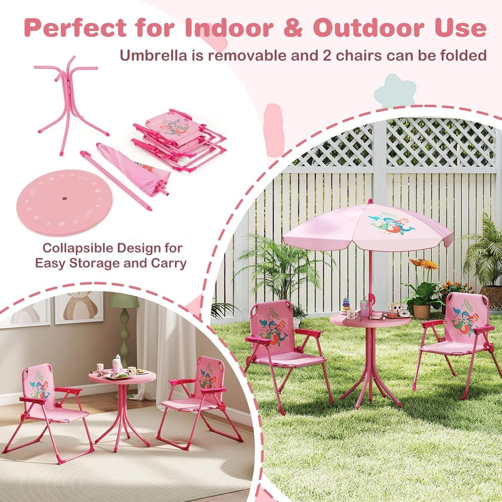 Kids Picnic Table, Kids Outdoo - Kids Outdoor Umbrella Chair ulasan dan harga