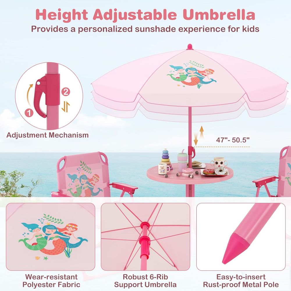 Kids Picnic Table, Kids Outdoo - Kids Outdoor Umbrella Chair ulasan dan harga
