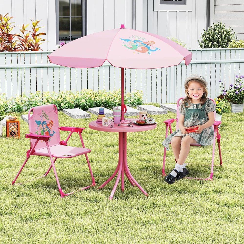 Kids Picnic Table, Kids Outdoo - Kids Outdoor Umbrella Chair ulasan dan harga