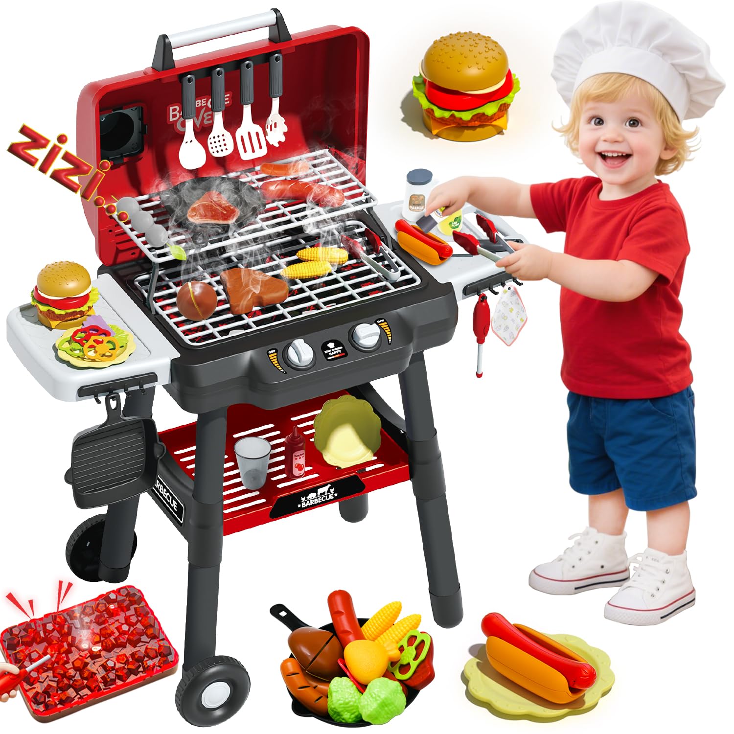 Kid Toy Grill, BBQ Grill Plays - Kids Outdoor Bbq ulasan dan harga