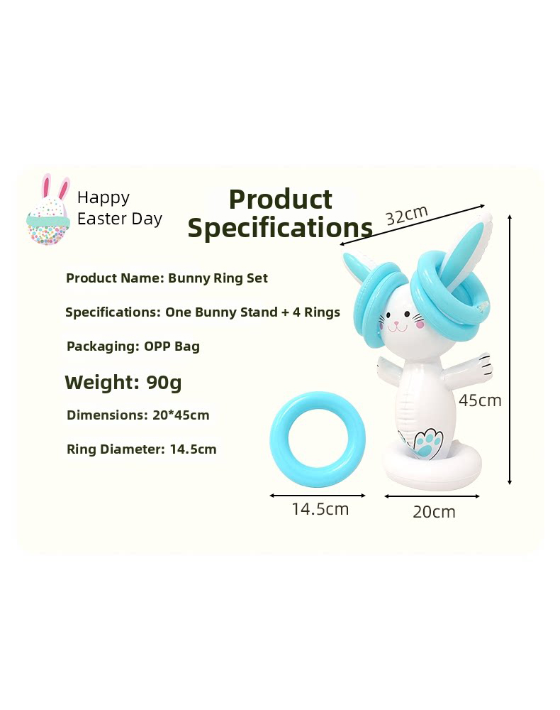 Easter Inflatable Bunny Ring T - Outdoor Games For Kids ulasan dan harga