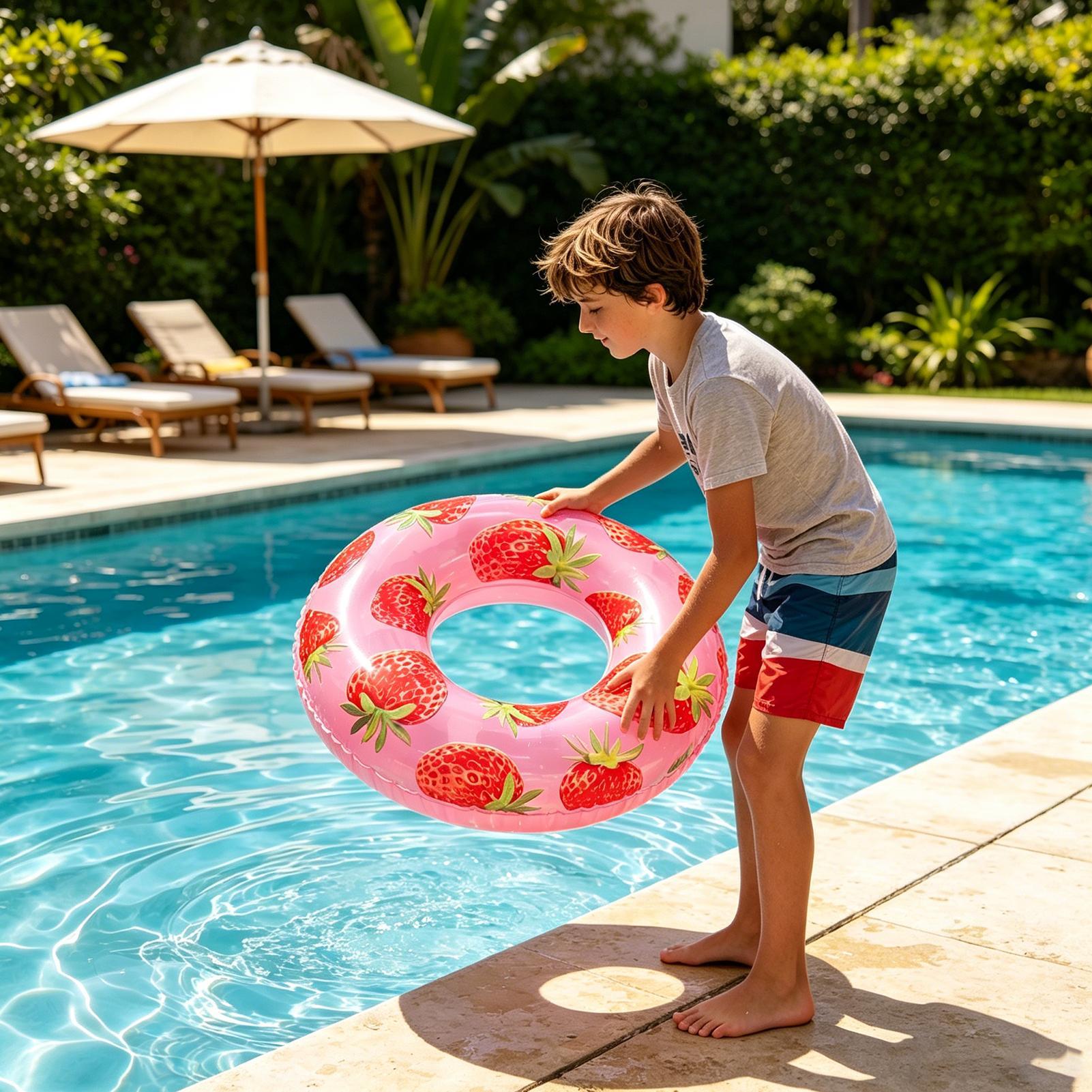 Inflatable Tube Fruit Pattern  - Kids Outdoor Water Park ulasan dan harga