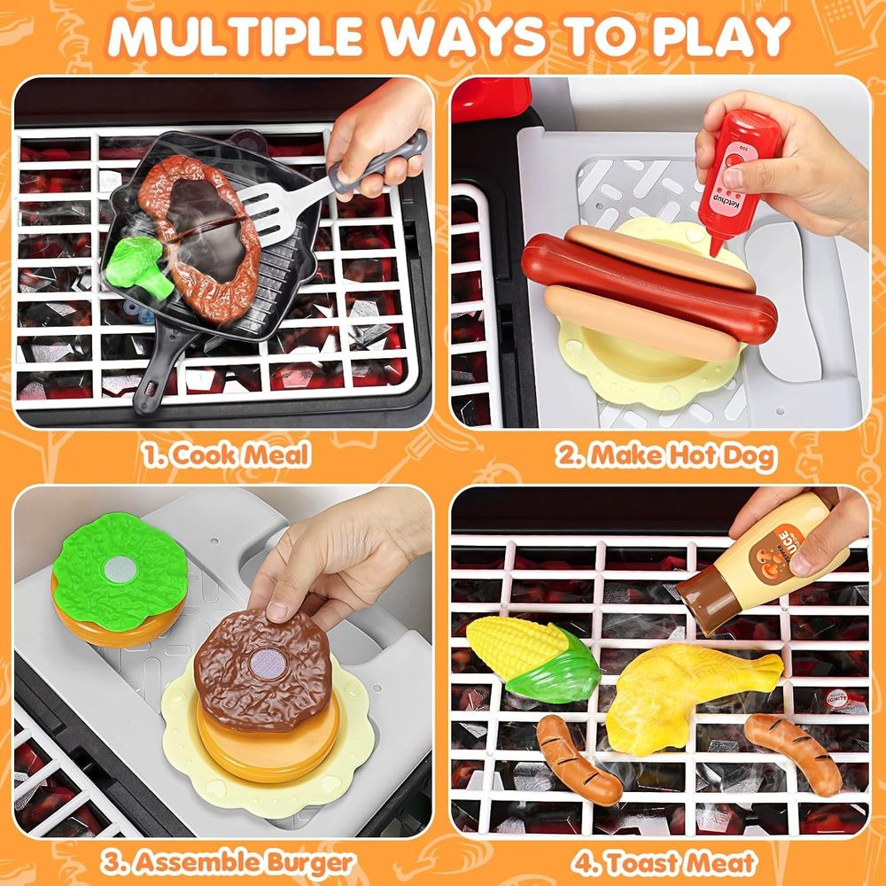 Kids Play Kitchen Toys, BBQ Gr - Kids Outdoor Bbq ulasan dan harga