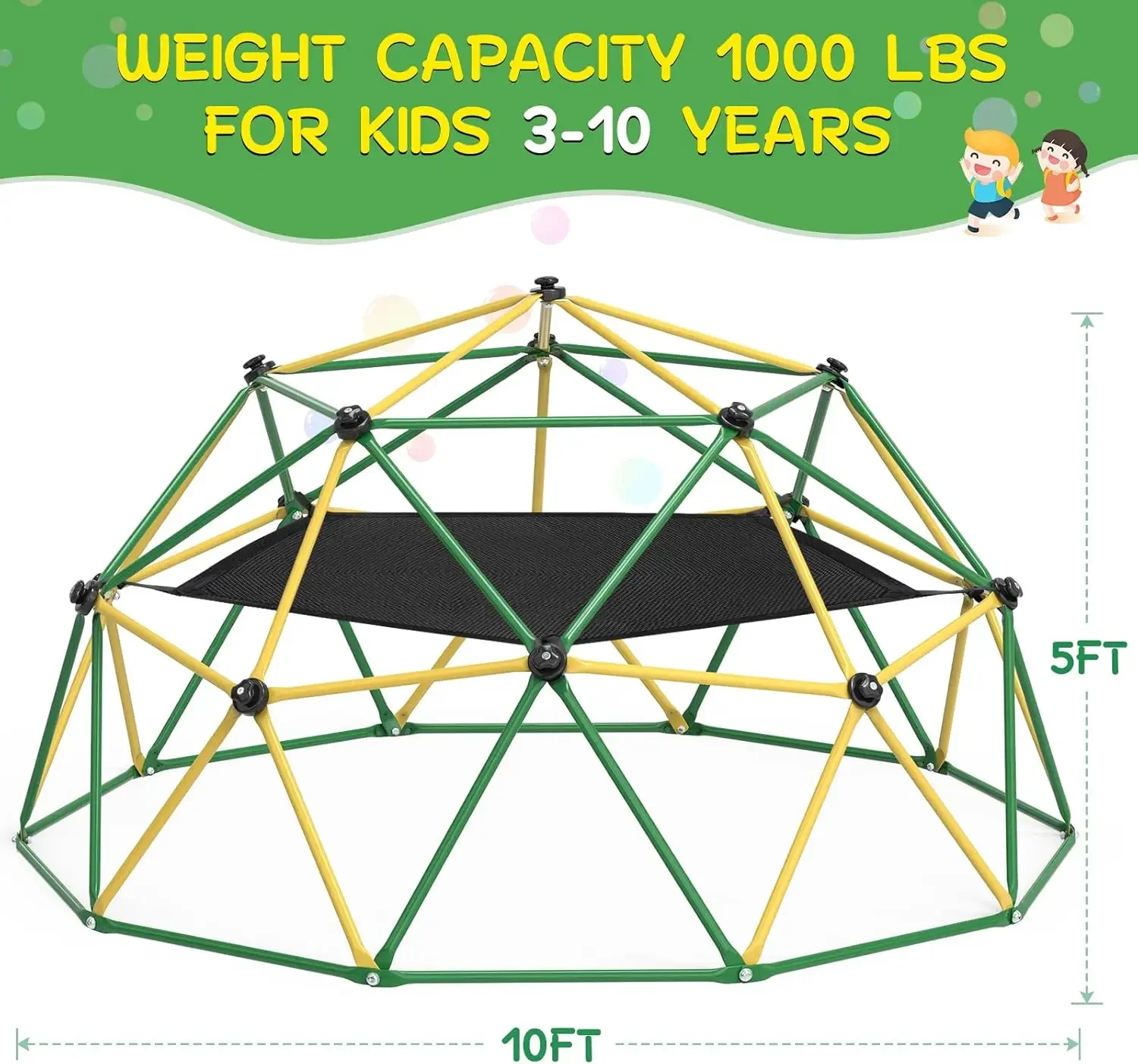 GIKPAL Climbing Dome, 10FT Dom - Kids Outdoor Jungle Gym ulasan dan harga