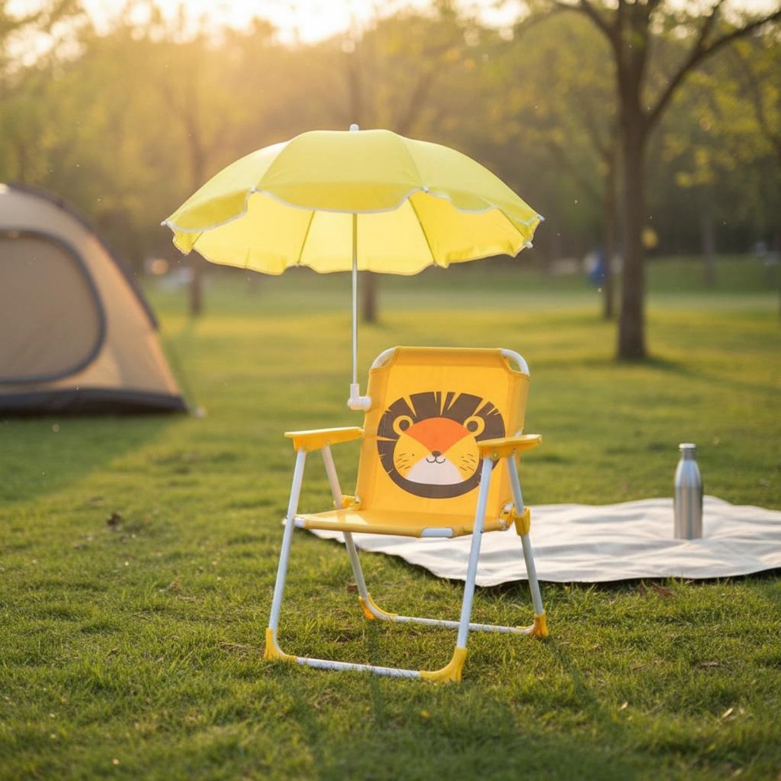 Children's Portable Chair with - Kids Outdoor Umbrella Chair ulasan dan harga